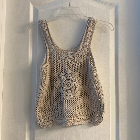 Slightly Cropped Crochet Tank - Picture 1 of 6